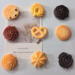 Resin cookie fridge magnet set, realistic dessert designs