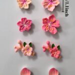 Resin flower magnets for fridge, colorful gift set