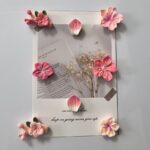 Resin flower magnets for fridge, colorful gift set