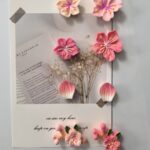 Resin flower magnets for fridge, colorful gift set