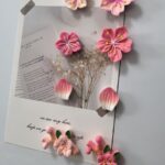 Resin flower magnets for fridge, colorful gift set