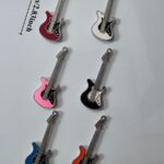 Resin electric guitar fridge magnets, music lover gift set