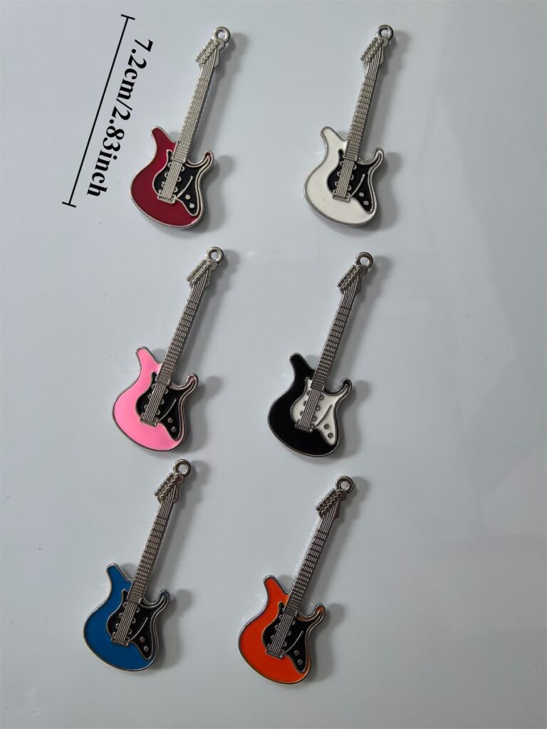 Resin electric guitar fridge magnets, music lover gift set