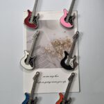 Resin electric guitar fridge magnets, music lover gift set