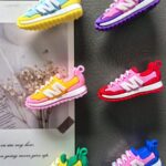 Resin sneaker-shaped fridge magnets, collectible shoe set