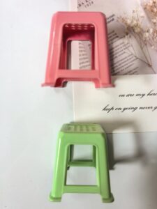 Resin miniature stool fridge magnets, novelty 3D collectible set