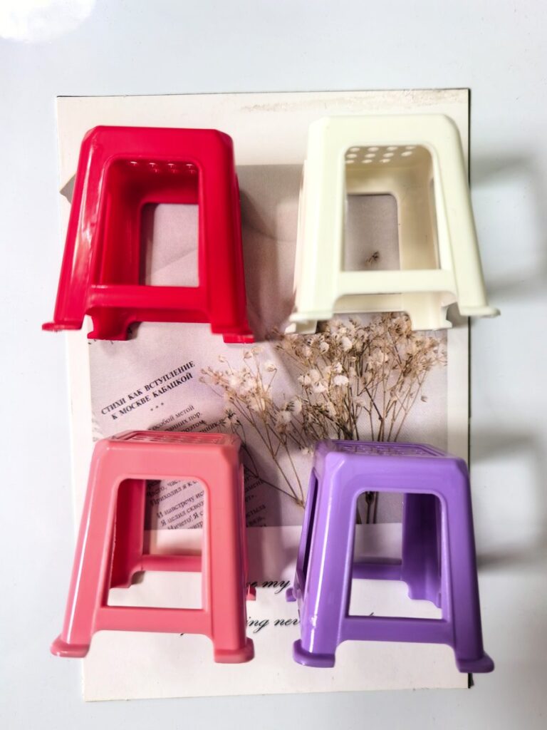 Resin miniature stool fridge magnets, novelty 3D collectible set